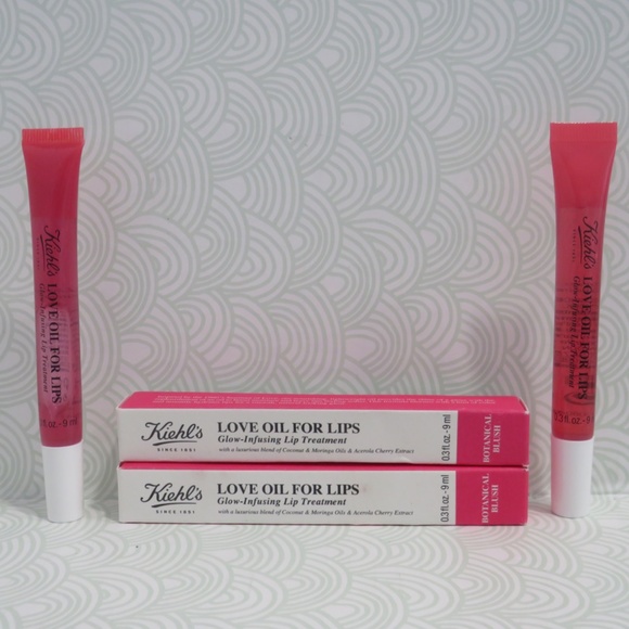 KIEHL'S💥LOVE OIL FOR LIPS GLOW INFUSING LIP TREATMENT BOTANICAL BLUSH - 2PCS💥 - Picture 2 of 7
